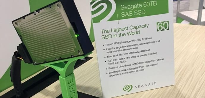 Seagate reveals 60TB SSD, the world's largest