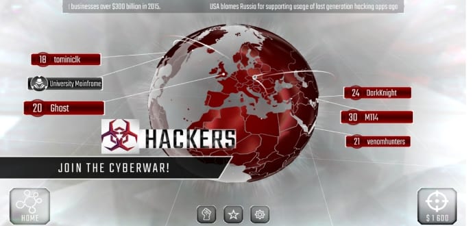 Hackers : The multiplayer darknet cyberwarfare simulator now available for Android and iOS