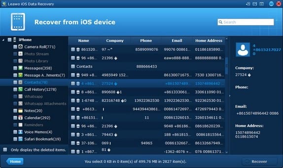 How to bring your deleted files back from iPhone/iPad/iPod with Leawo iOS Data Recovery tool