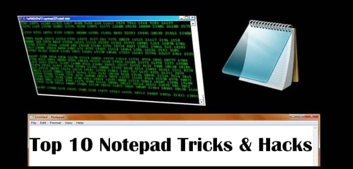 10 Super Cool Notepad Tricks, Hacks & Commands For Your PC