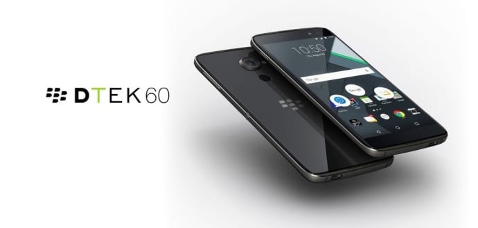 BlackBerry Unveils DTEK60 With 5.5-Inch Display, Android 6.0 Marshmallow