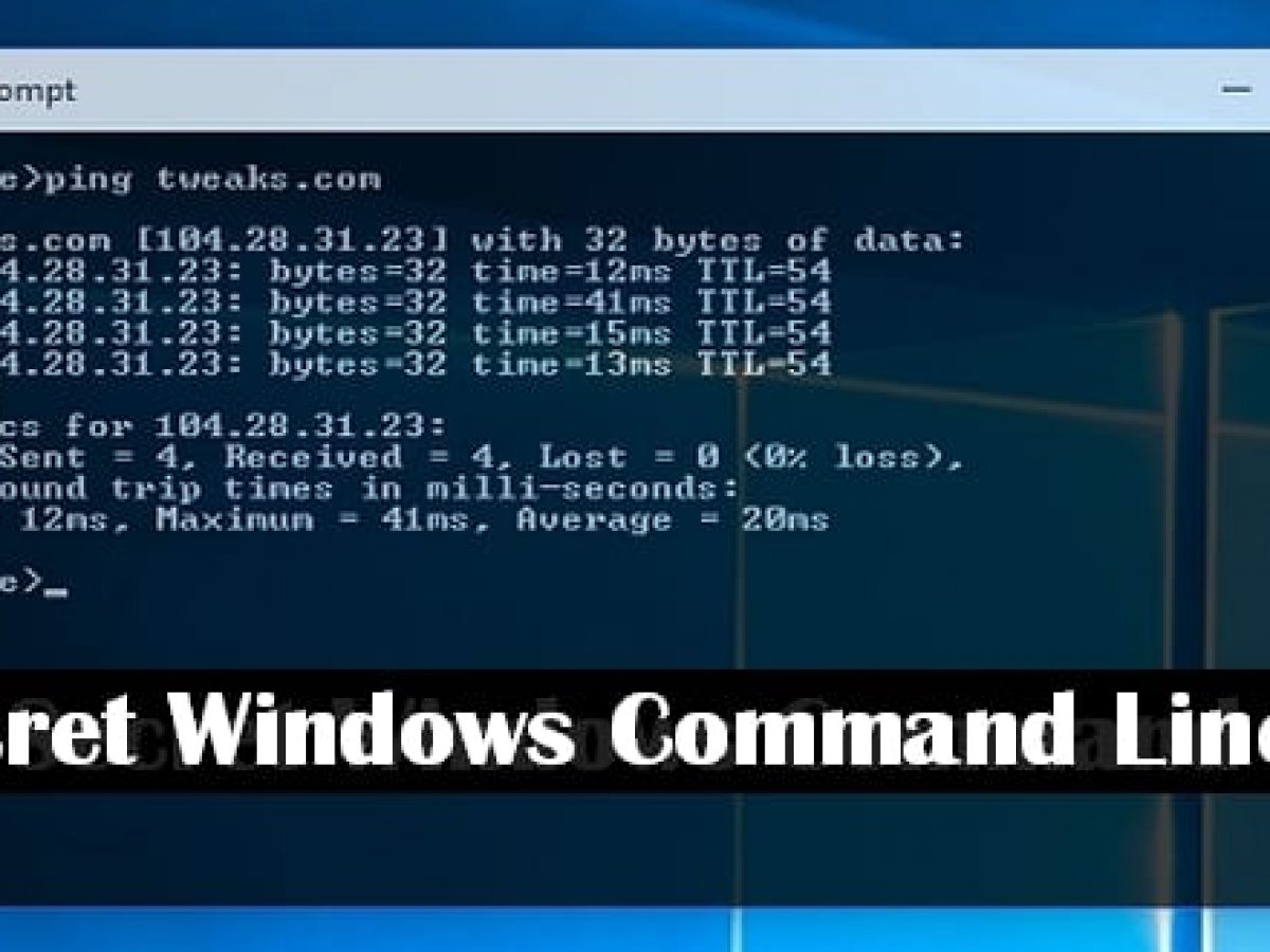 Top 10 Hidden Windows Secret Command Line Tricks And Hacks