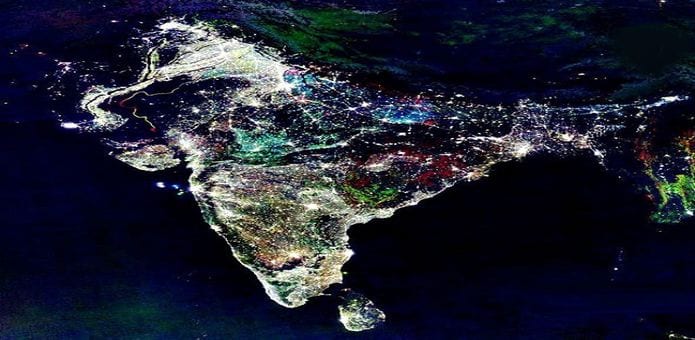 Reality Behind The Fake NASA Image of Diwali Night In India From Space on Diwali Night and The Real Image