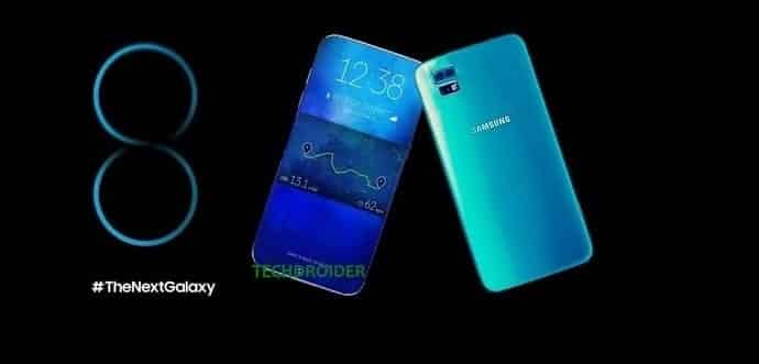 Samsung Galaxy S8 leaks Show Bezel-Less Display, fingerprint-sensing screen and Dual-Camera