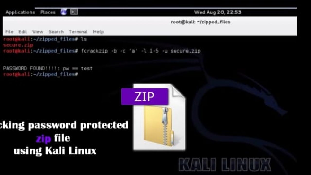 crack zip file password using cmd