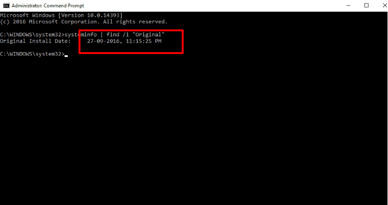 If you have a Windows 10 PC/laptop, type in the following command into the Command Prompt window and press Enter 