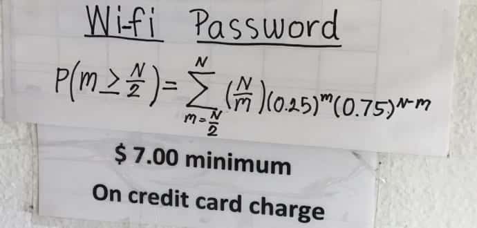 Want free Wi-Fi? Crack this mathematical equation