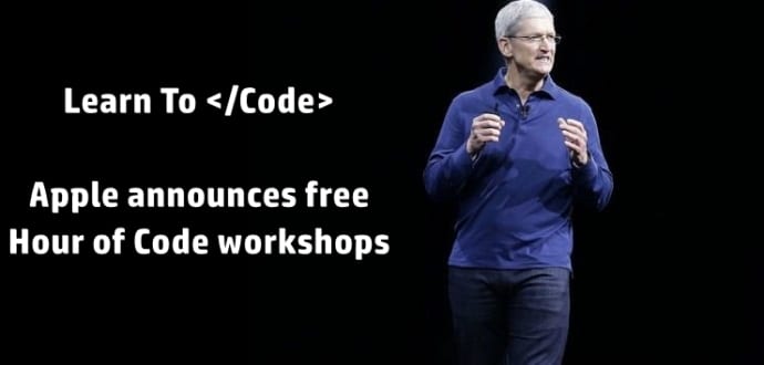 Apple’s Free ‘Hour Of Code’ Workshops To Be Held In Its Stores Next Month