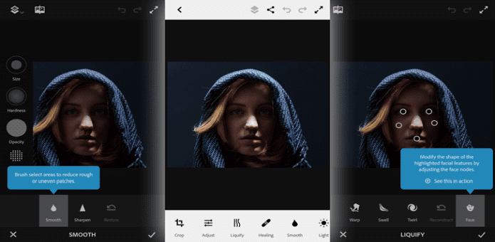 Photoshop Fix, Adobe's free photo retouching tool now available for Android smartphones and tablets