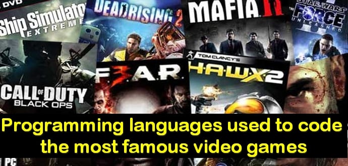 Top programming languages used for coding video games