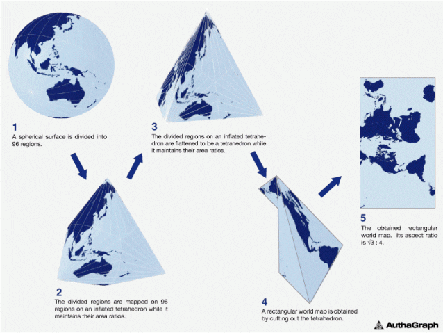 This World Map Is So Accurate That It Can Actually Be Folded Into A Globe