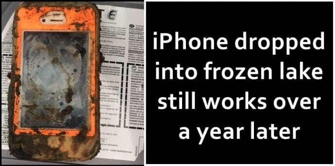 Man Finds An iPhone Dropped Into Frozen Lake, Still Working A Year Later