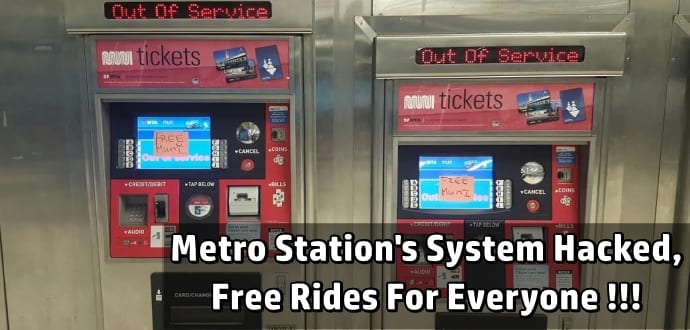 Hackers hack Metro line, demand ransom; everyone gets free rides