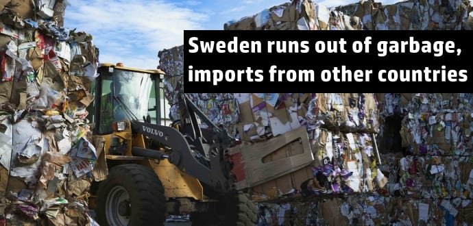 Sweden runs out of garbage, imports waste from other countries