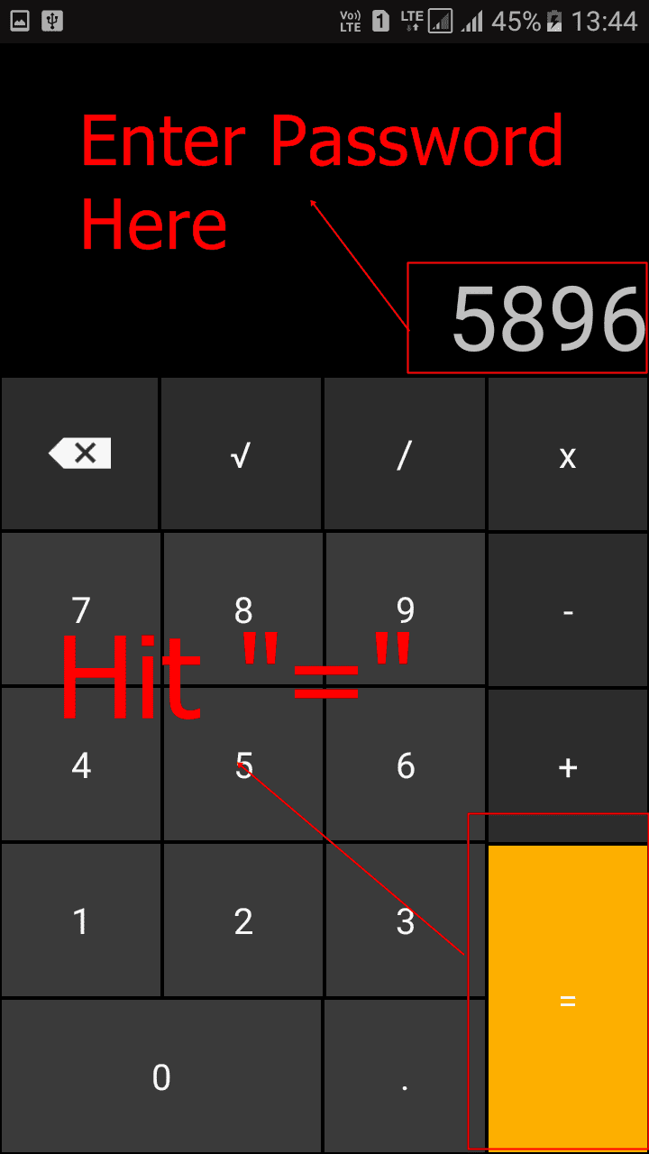 hide your top secret files inside the Calculator on your Android smartphone