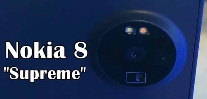 Nokia 8 Supreme with Snapdragon 835, 5.7-Inch QHD Display, 24MP to launch at MWC 2017