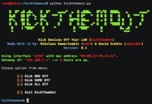 KickThemOut, a powerful Python tool to kick those nasties connected to your network