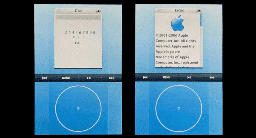 Early iPhone prototype had an iPod-like interface and a digital click wheel