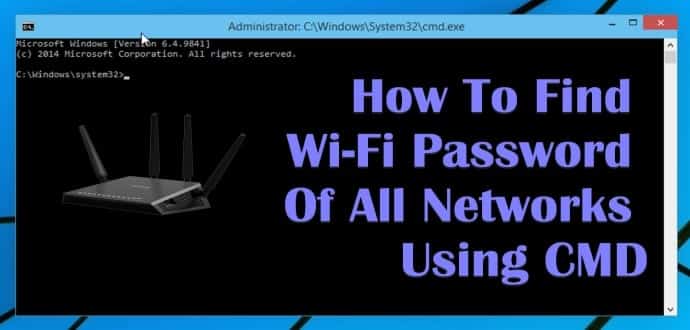 how to hack wifi password using cmd