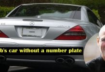 Apple founder Steve Jobs drove a Mercedes without Number Plate yet he was never caught