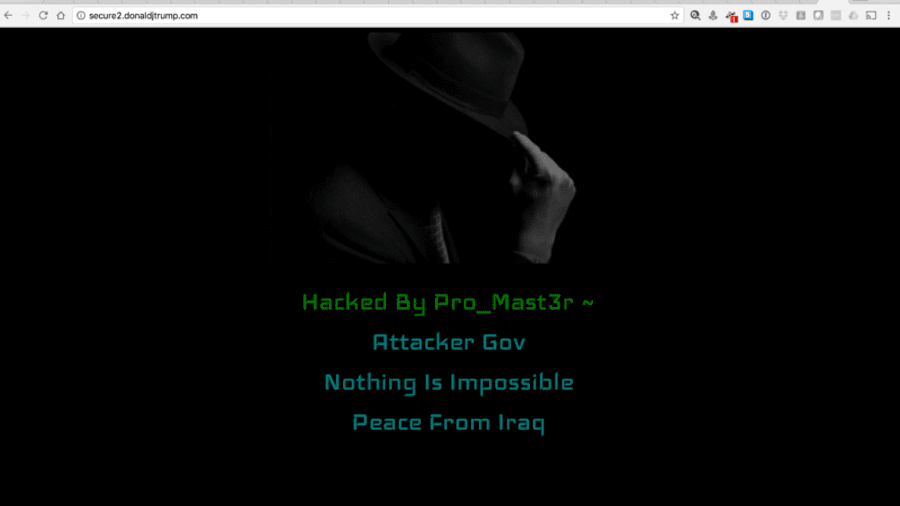 Donald Trump's Website Hacked By Iraqi Hacker
