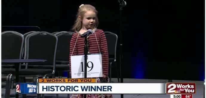 5-year-old girl becomes the youngest ever at National Spelling Bee