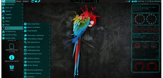 Updated Parrot Security OS 3.5 Ethical Hacking Distro Brings Cryptkeeper, Kernel 4.9.13