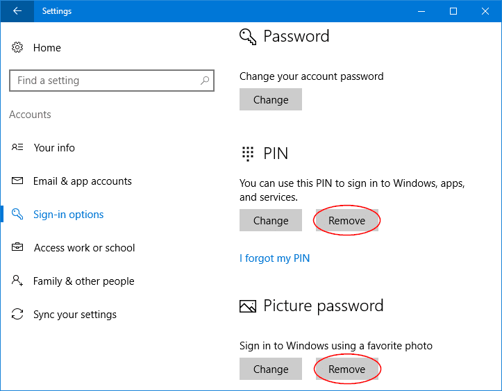 What to Do If You Forgot PIN or Picture Password?