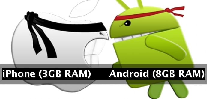 Why do iPhone have lesser RAM than Android phones ?