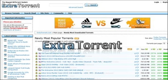 ExtraTorrent shuts down following The Pirate Bay and KickAss Torrent block