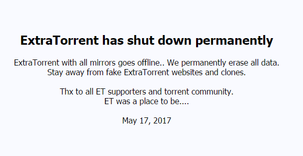 Whammy for Torrent community as Extratorrent shuts shop, here are top three torrent download alternatives 