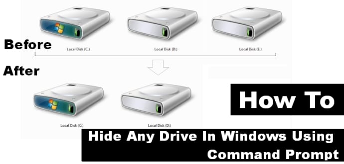 How To Hide Any Drive In Windows Using Command Prompt