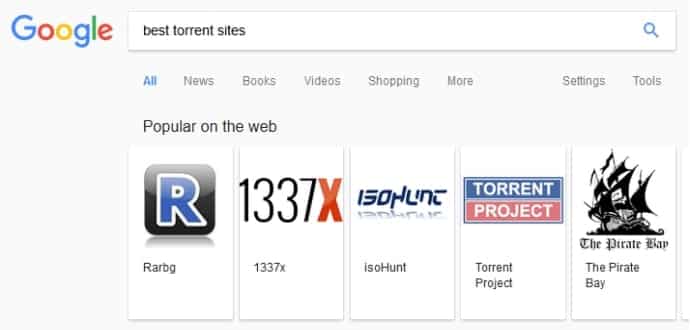 Google unintentionally promoting ‘best torrent sites’ in search results