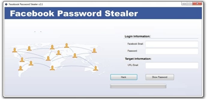 Facebook password stealer actually steals your own password