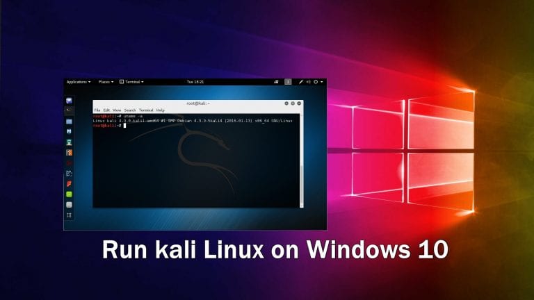Run kali Linux on Windows 10 in Docker