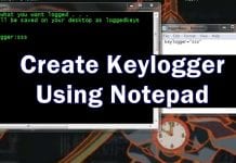 How To Create a Keylogger using Notepad