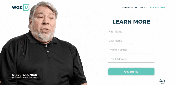 Steve Wozniak announces tech education platform Woz U