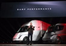 Elon Musk's Tesla Unveils Electric 'Semi' Truck And Roadster