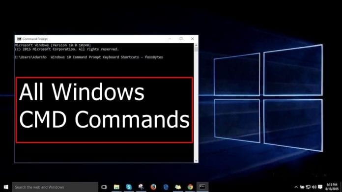 A-Z Windows CMD Commands List