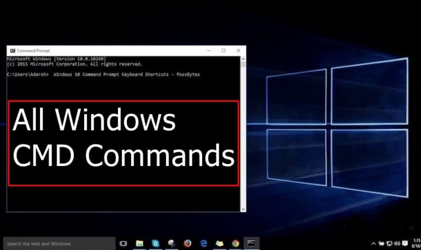 A-Z Windows CMD Commands List- 2018