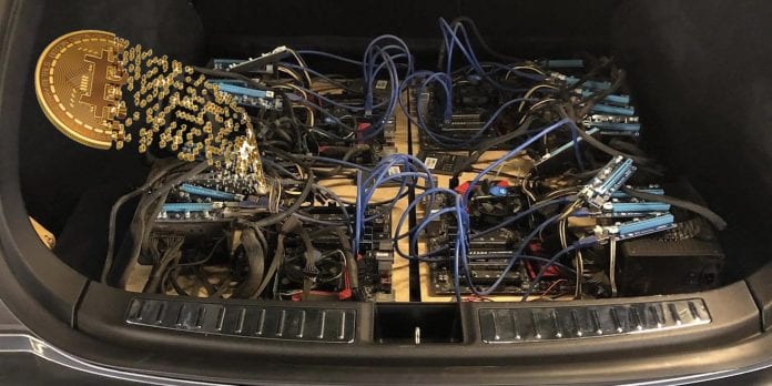 Tesla Owner Hacked His Model S To Mine Cryptocurrency For Free