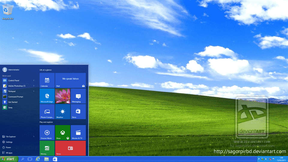 Windows XP theme