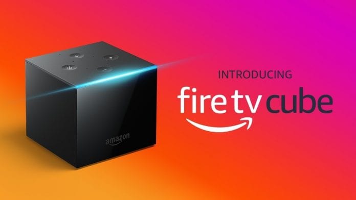 Amazon Fire TV cube box