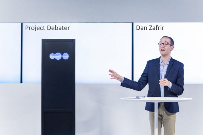 IBM unveils an artificial intelligence that can debate with humans