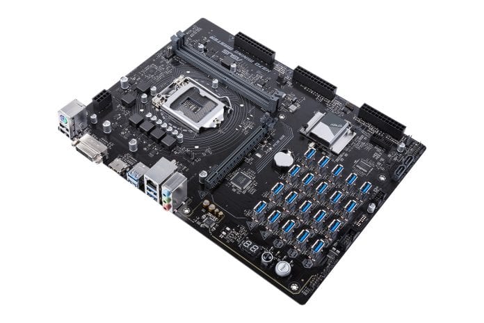 ASUS's new motherboard for crypto-mining can hold 20 GPUs