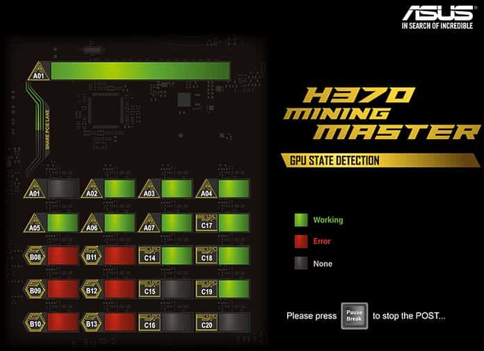 ASUS's new motherboard for crypto-mining can hold 20 GPUs