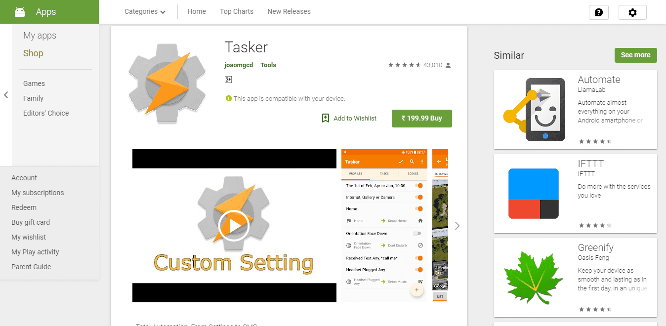 Tasker- 10 best Android Apps of 2018 10 best Android Apps of 2018