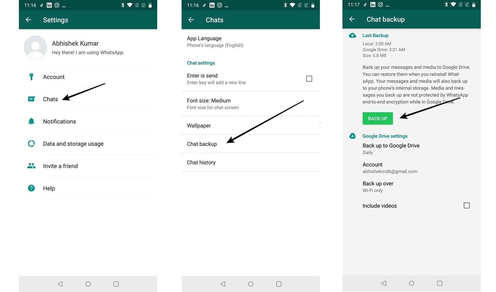   WhatsApp will remove all your chat, photos & # 39; s & video & # 39; s - Back up 