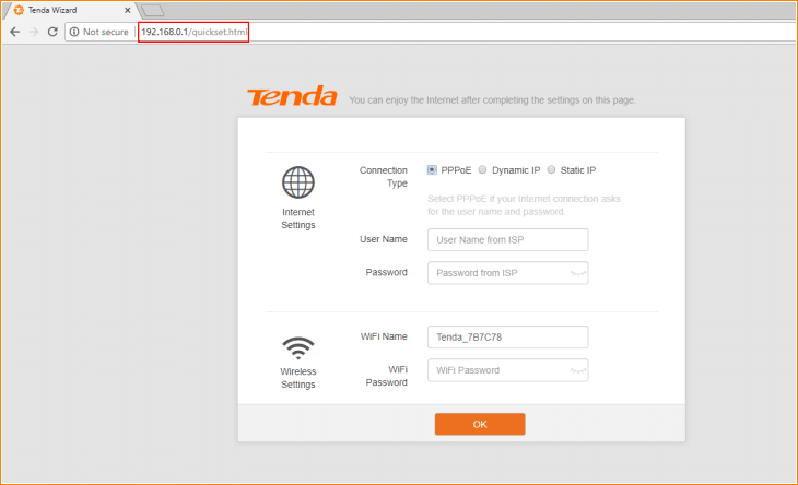 Configuración de ISP