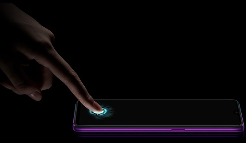 Oppo R17 Pro-in display fingerprint sensor